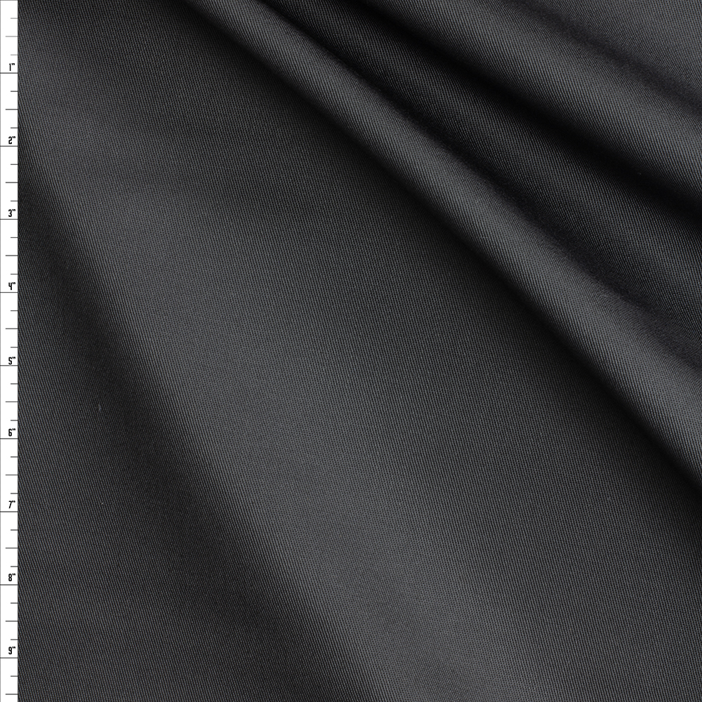 Charcoal NYC Designer Cotton Twill #29117 Fabric By The Yard