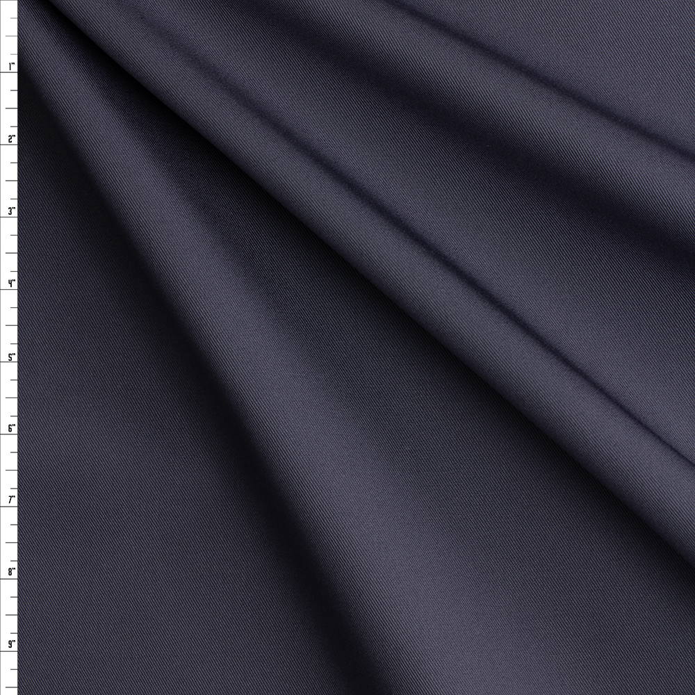 Gunmetal NYC Designer Cotton Twill #29119 Fabric By The Yard