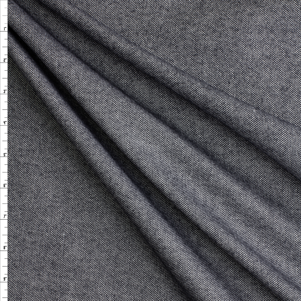 Grey Chambray NYC Designer Brushed Cotton Suiting #29129 Fabric By The Yard