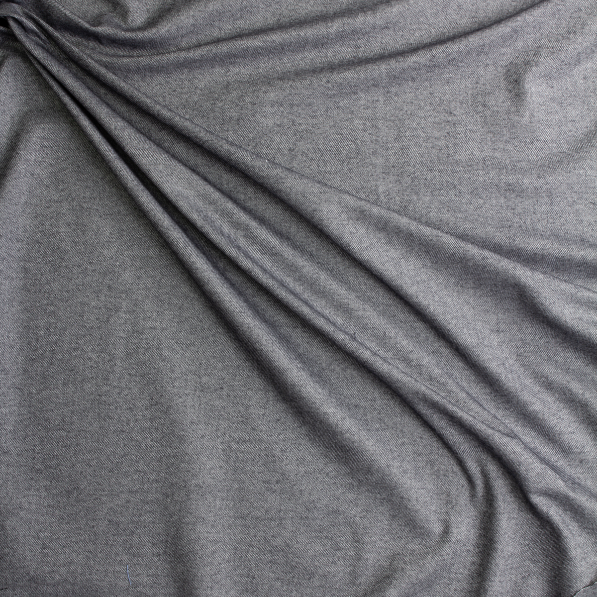 Grey Chambray NYC Designer Brushed Cotton Suiting #29129 Fabric By The Yard - Wide shot