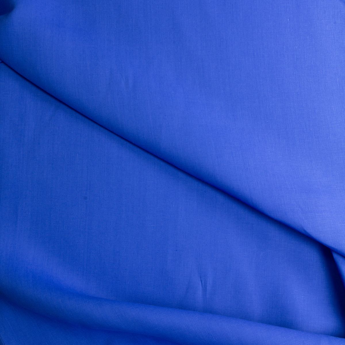 Blue Heavy Midweight Tropical Irish Linen from Spence Bryson #29179 Fabric By The Yard - Wide shot