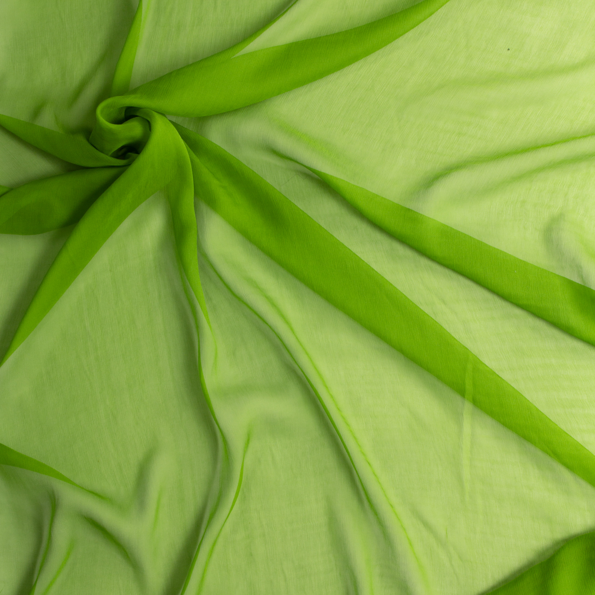 Lime Crinkle Silk Chiffon #29212 Fabric By The Yard - Wide shot