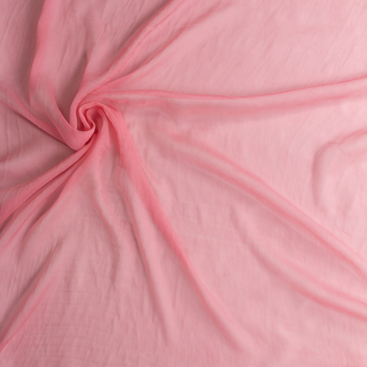 Pink Crinkle Silk Chiffon #29214 Fabric By The Yard - Wide shot