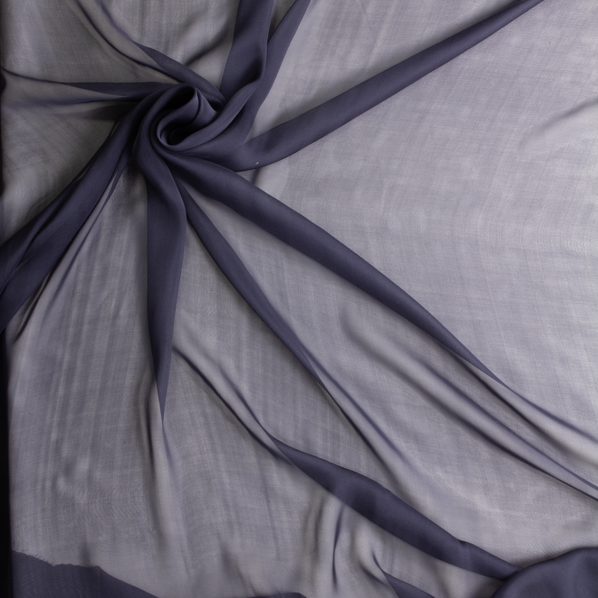 Dark navy Silk Two-tone Chiffon #29222 Fabric By The Yard - Wide shot
