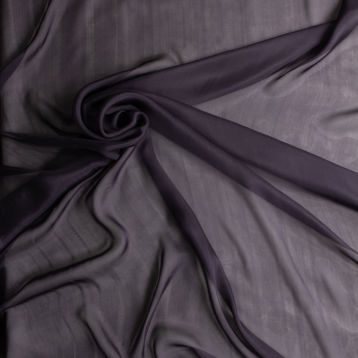 Midnight  Silk Two-tone Chiffon #29224 Fabric By The Yard - Wide shot