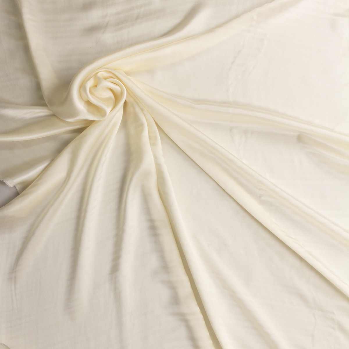 Ivory 60” Silk Charmeuse #29239 Fabric By The Yard - Wide shot