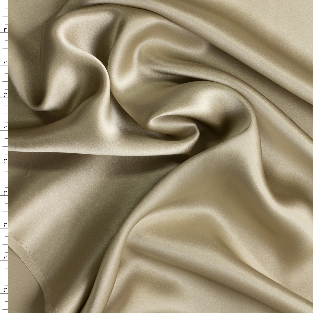 Beige Silk Charmeuse #29245 Fabric By The Yard