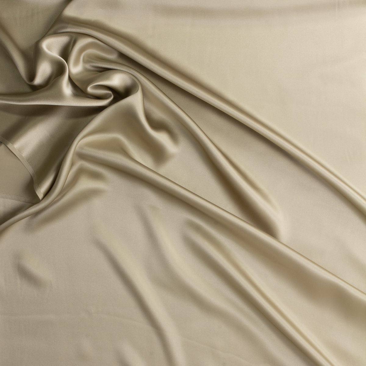 Beige Silk Charmeuse #29245 Fabric By The Yard - Wide shot