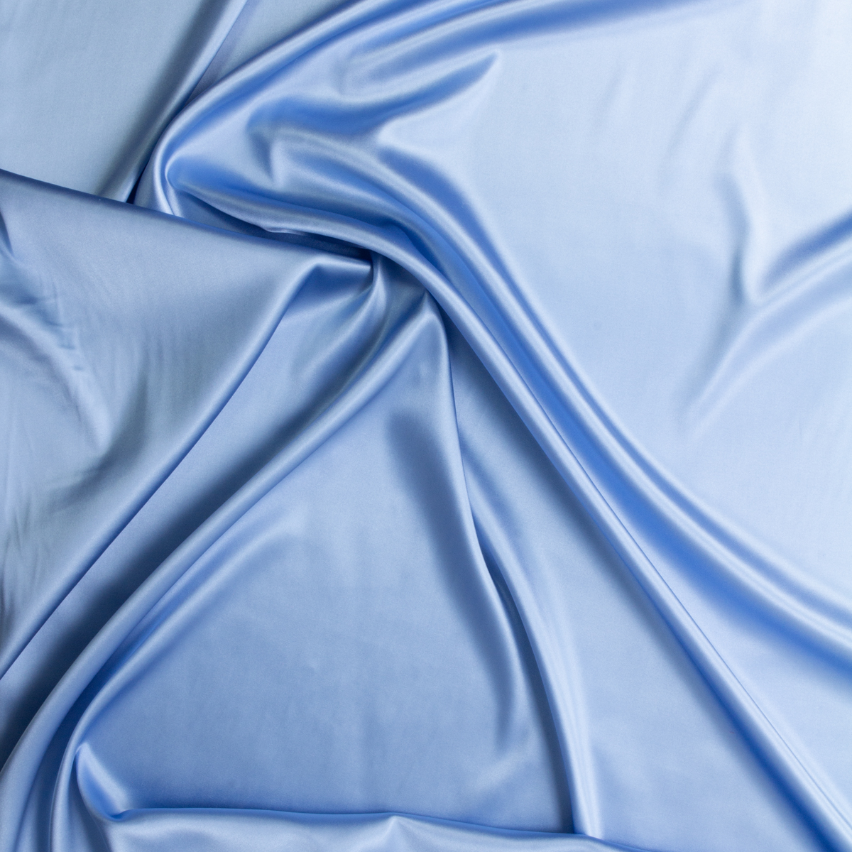 Sky Stretch Silk Charmeuse #29253 Fabric By The Yard - Wide shot