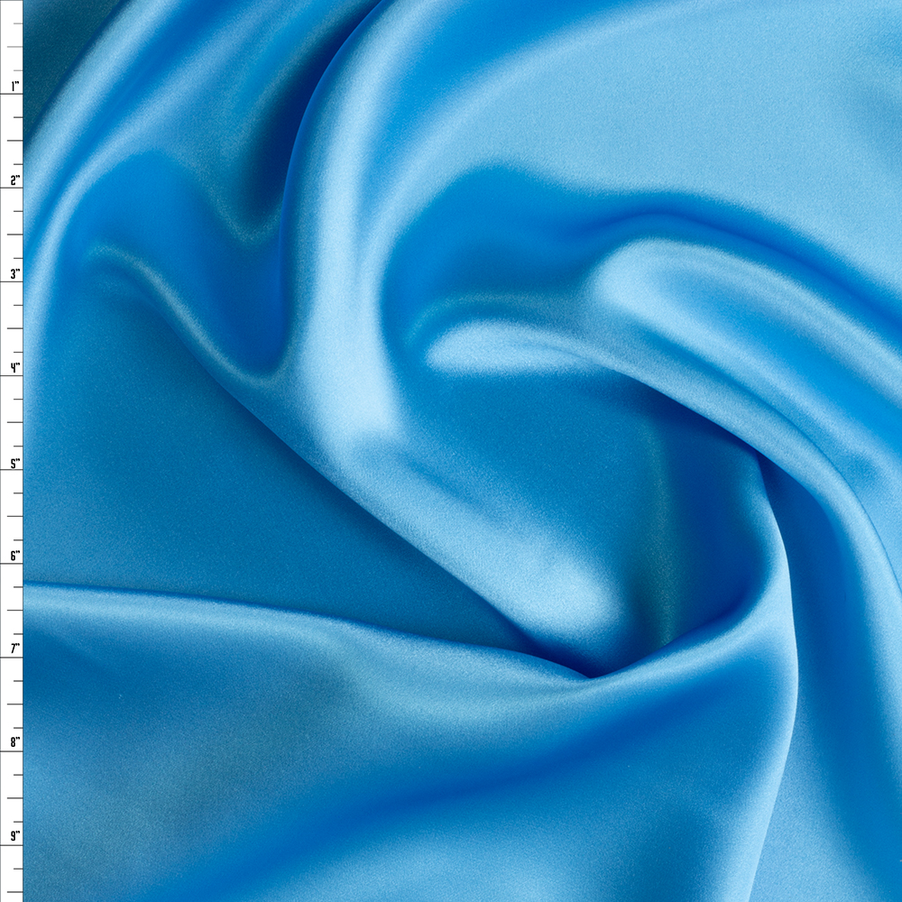 Turquoise Silk Charmeuse #29254 Fabric By The Yard