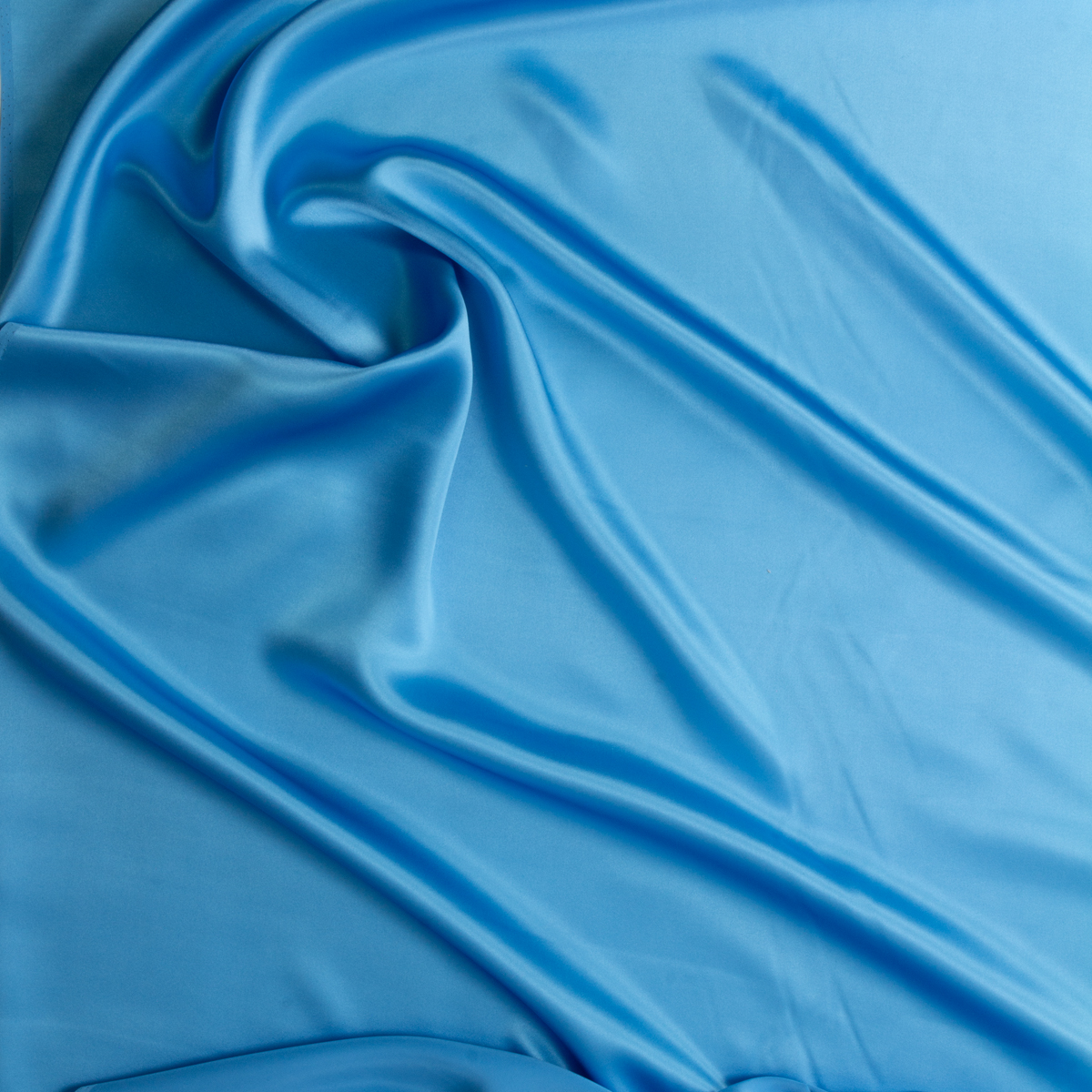 Turquoise Silk Charmeuse #29254 Fabric By The Yard - Wide shot