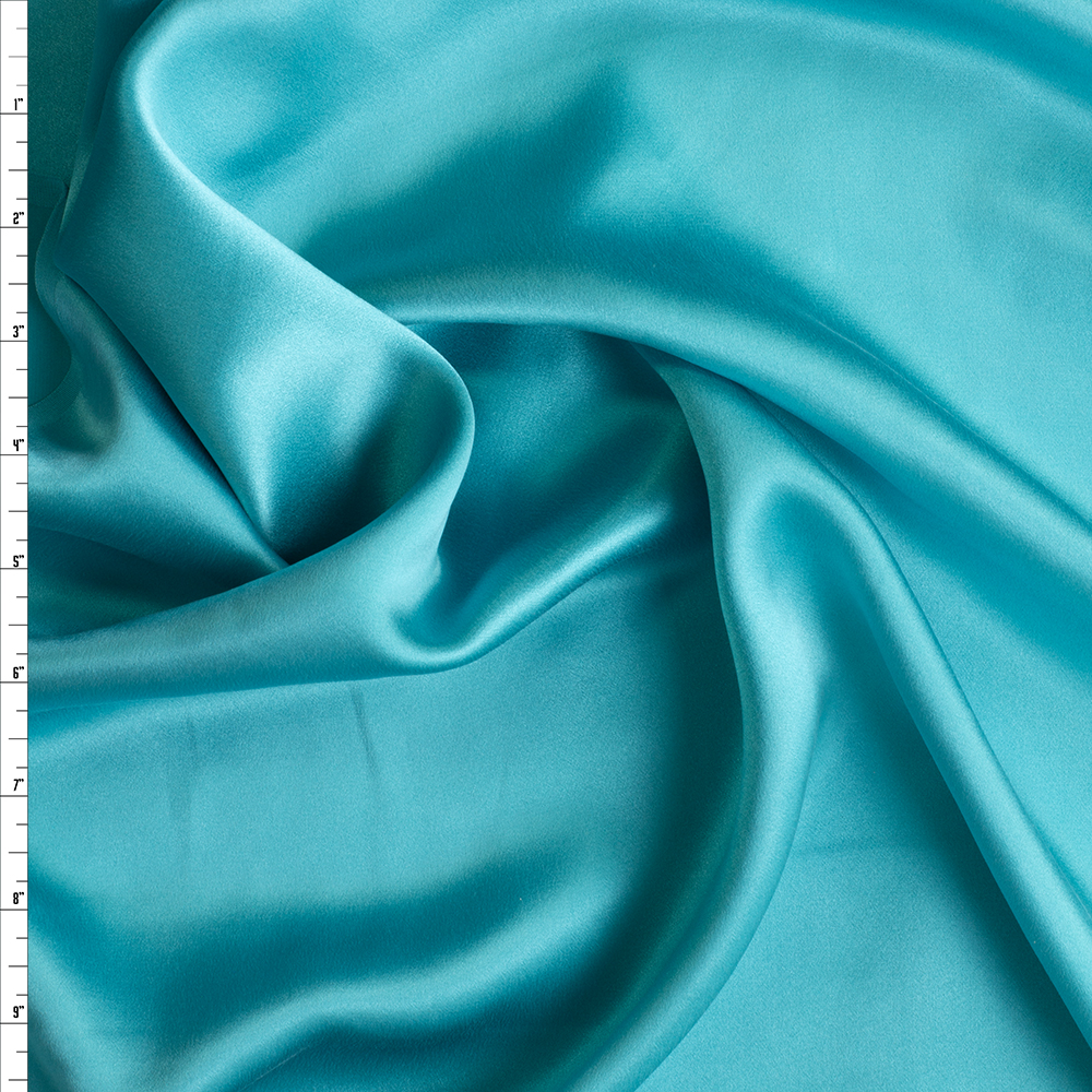 Jade Stretch Silk Charmeuse #29258 Fabric By The Yard