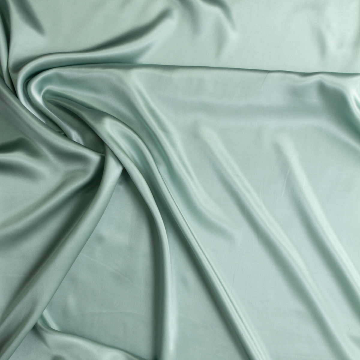 Sage Silk Charmeuse #29260 Fabric By The Yard - Wide shot