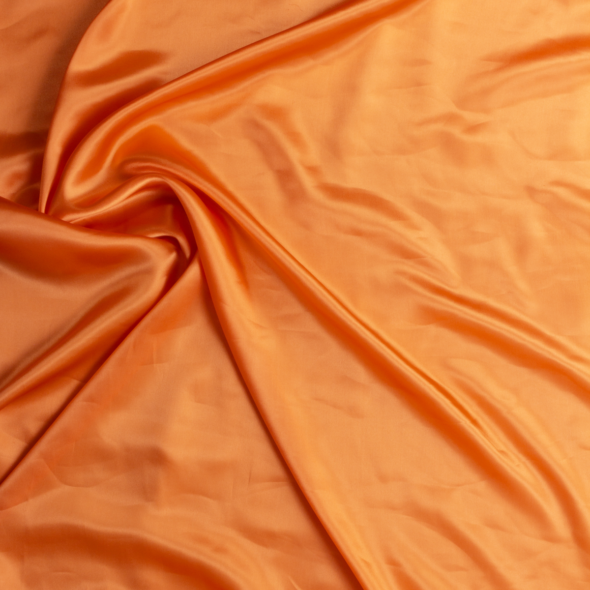 Orange Silk Charmeuse #29264 Fabric By The Yard - Wide shot