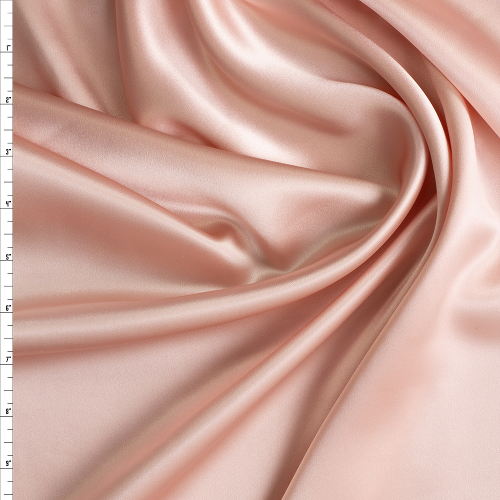 Peach Silk Charmeuse #29266 Fabric By The Yard
