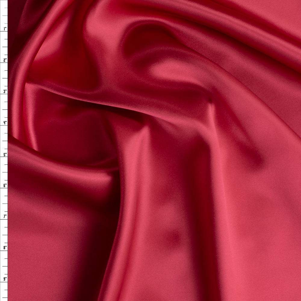 Red Silk Charmeuse #29268 Fabric By The Yard