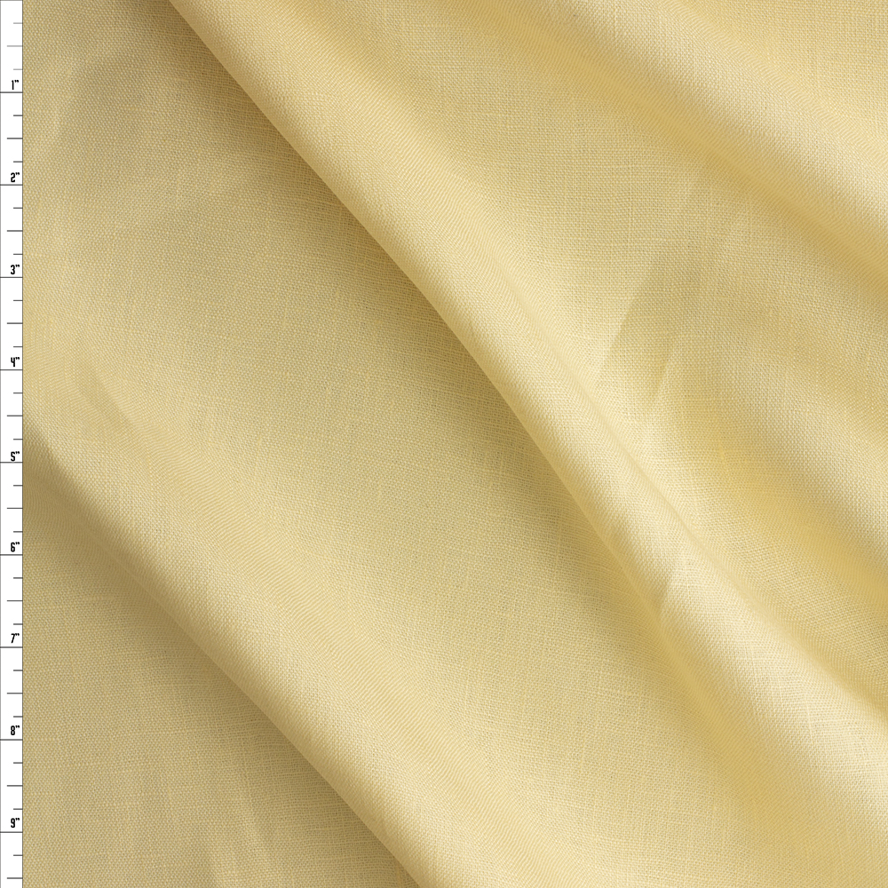 Butter Yellow Linen #29315 Fabric By The Yard