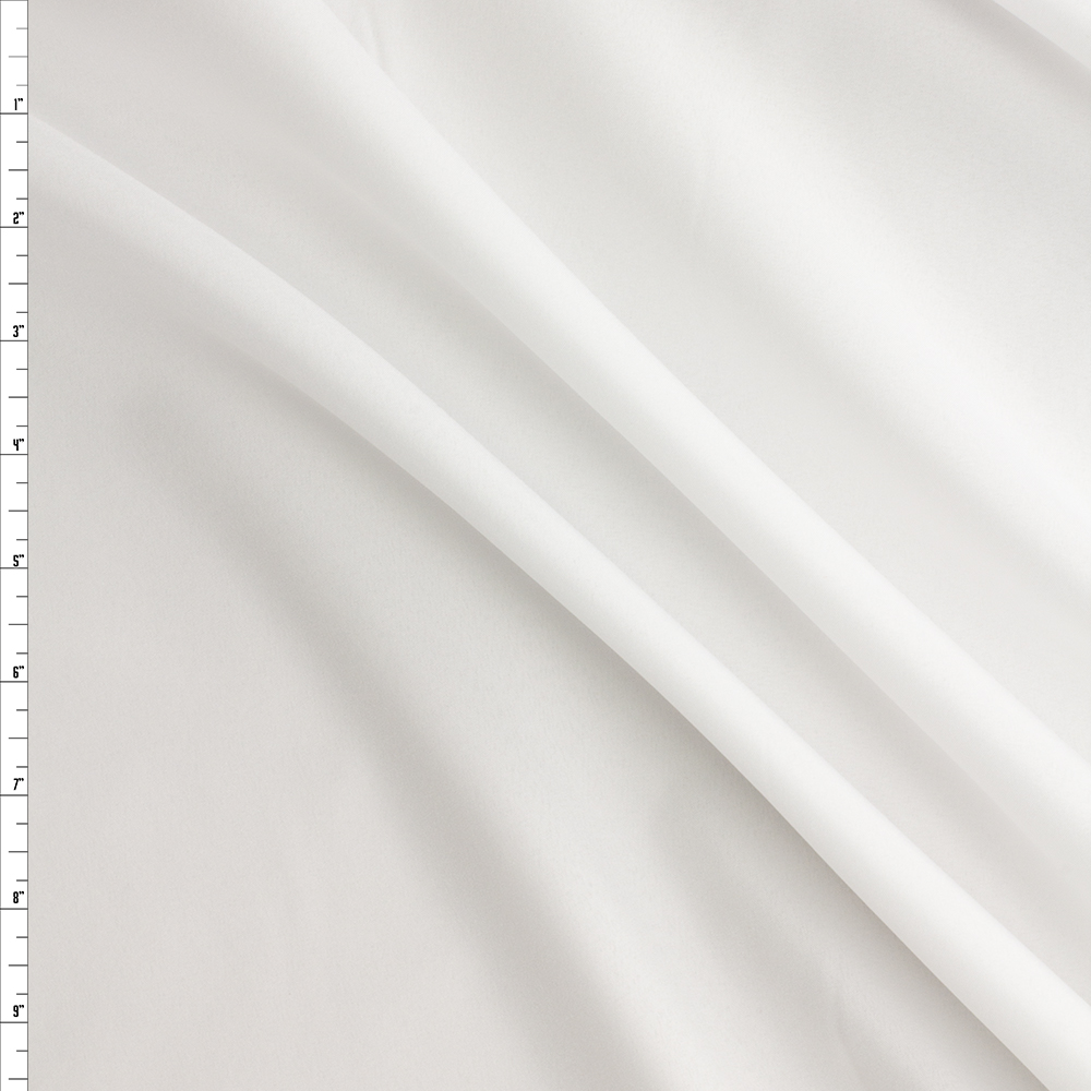 White Polyester Pongee #29340 Fabric By The Yard