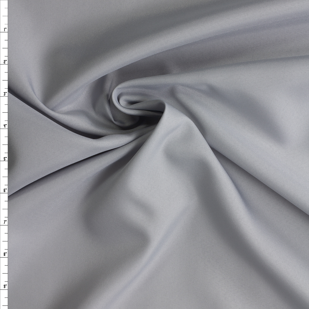 Silver Polyester Pongee #29342 Fabric By The Yard