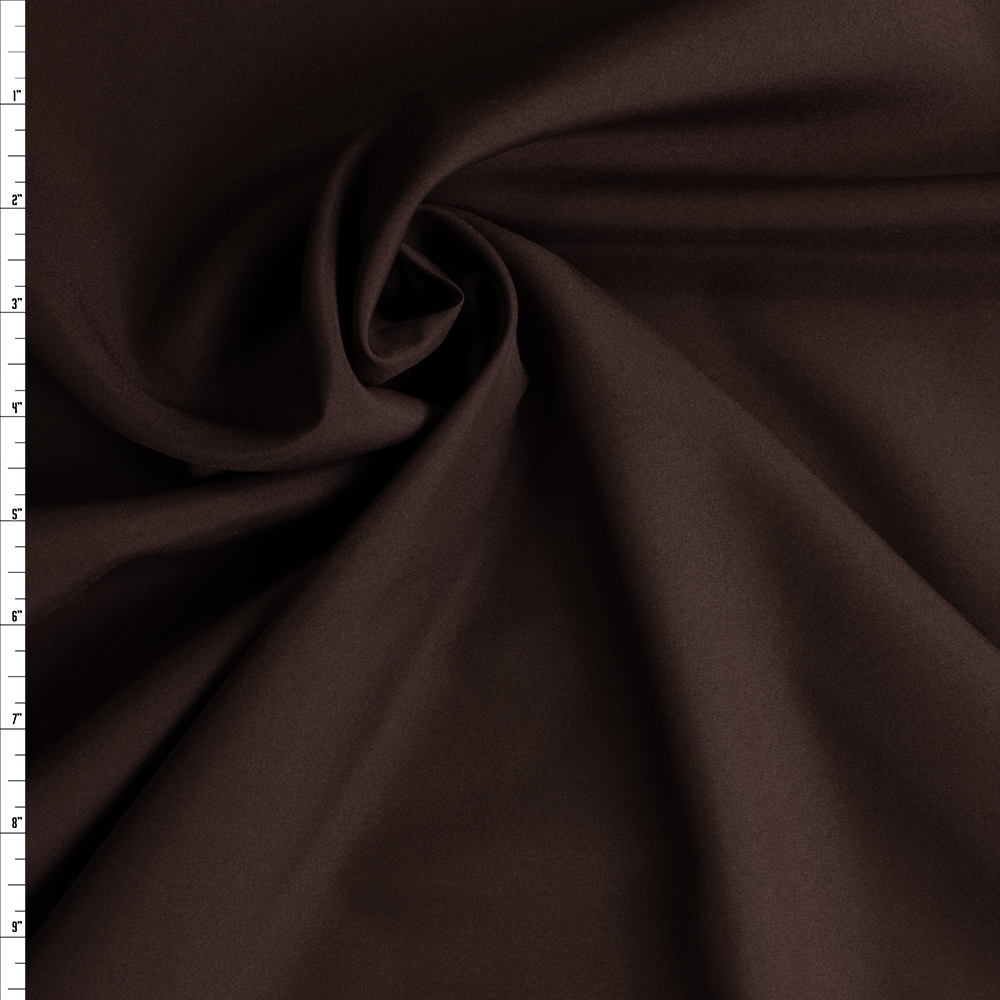 Chocolate Polyester Pongee #29348 Fabric By The Yard