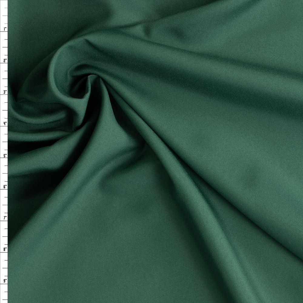 Forest Green Polyester Pongee #29360 Fabric By The Yard