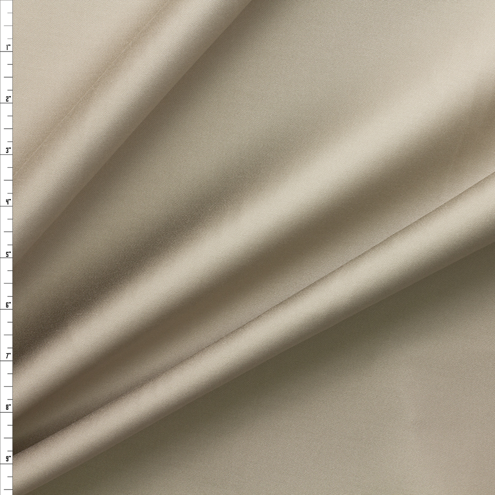 Khaki Designer Cotton Sateen #29475 Fabric By The Yard
