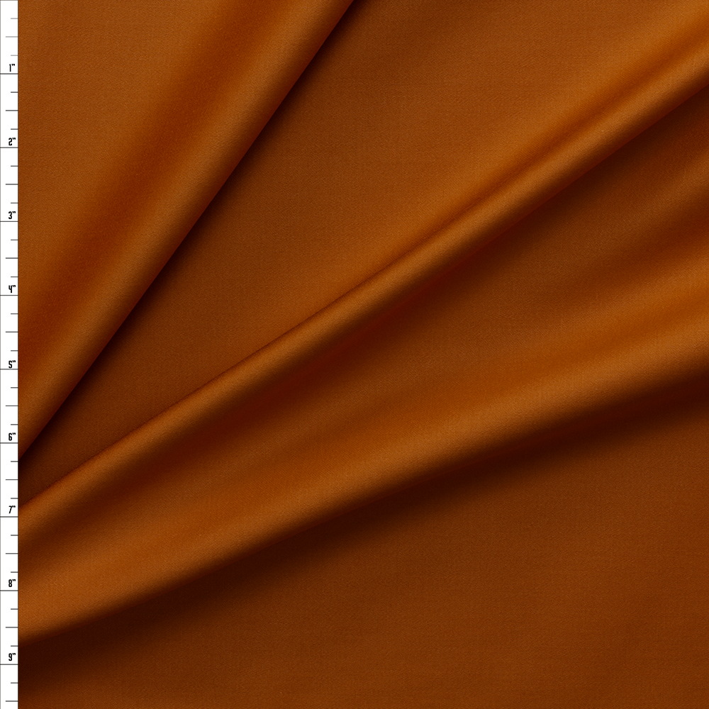 Rust Designer Cotton Sateen #29491 Fabric By The Yard