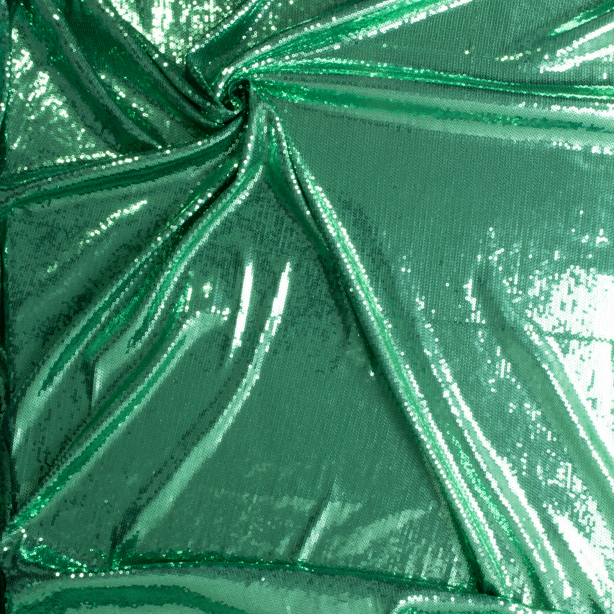 Seafoam Sequins on Seafoam Poly/Spandex Knit #29565 Fabric By The Yard - Wide shot