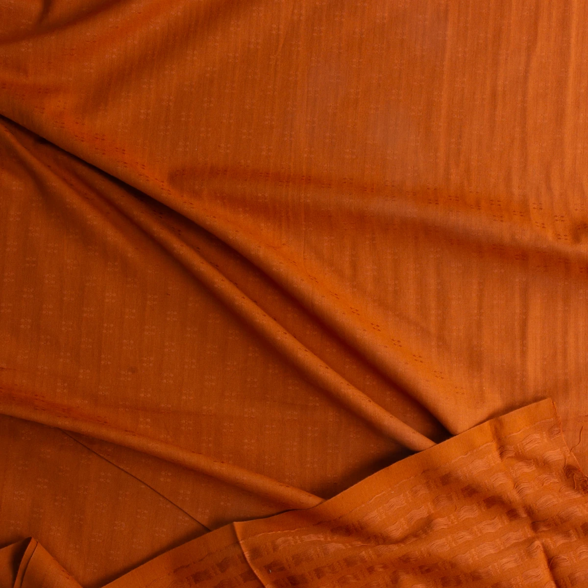 Rust Tone On Tone Dots Woven Pattern Yarn Dyed Cotton From Marcus Fabrics #29612 Fabric By The Yard - Wide shot