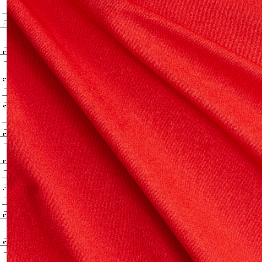 Red NYC Designer Viscose/Nylon Stretch Twill #29636 Fabric By The Yard