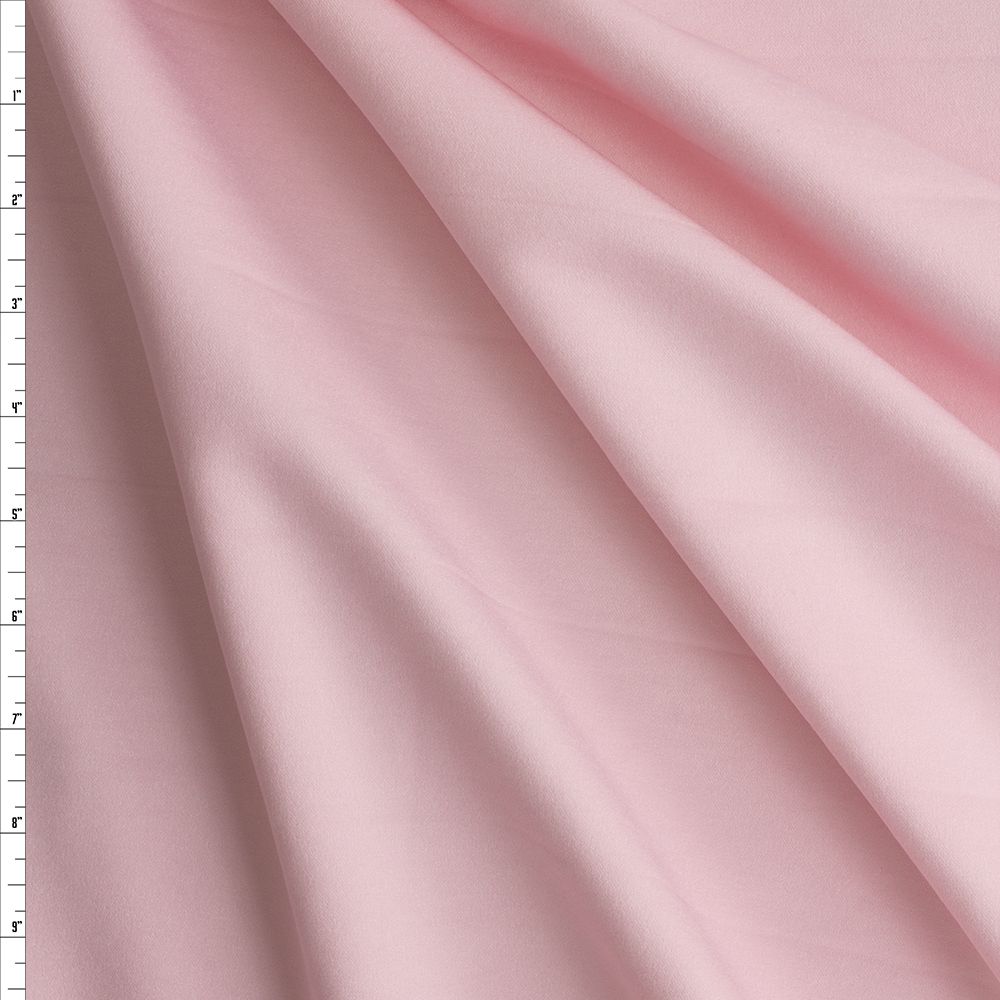 Pink NYC Designer Viscose/Nylon Stretch Twill #29639 Fabric By The Yard