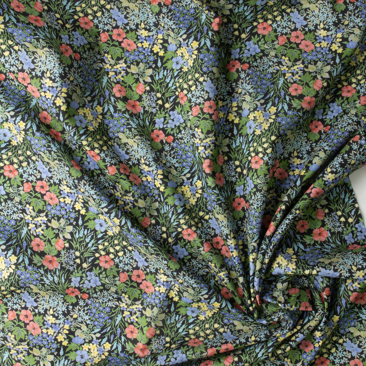 Spring Floral Cotton Lawn #29655 Fabric By The Yard - Wide shot