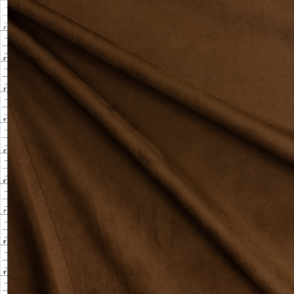 Mocha NYC Designer Scuba Suede #29705 Fabric By The Yard