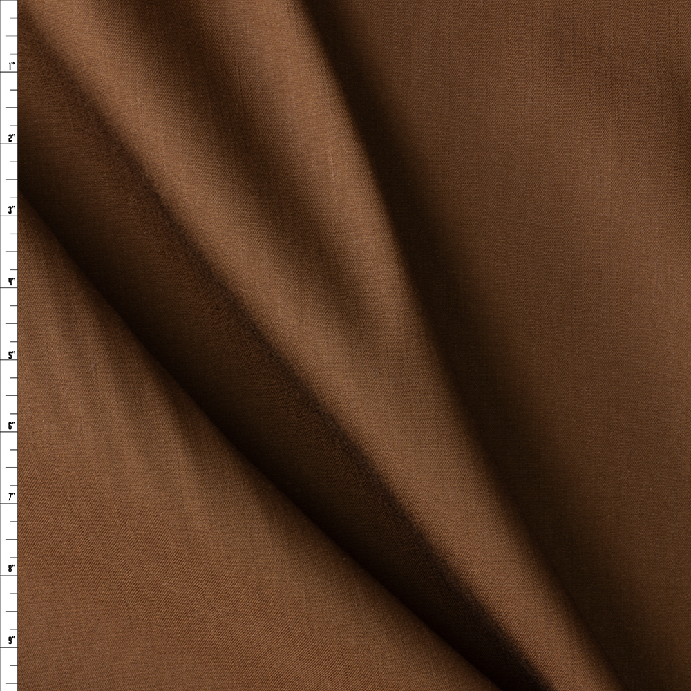 Tobacco Marabella Stretch Linen/Viscose #29710 Fabric By The Yard