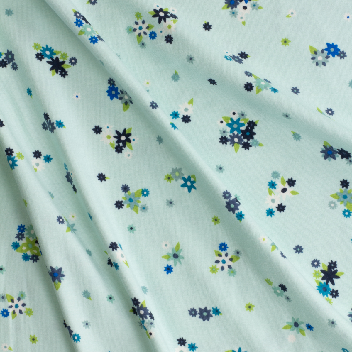 Loved to Pieces Effervescent Celester Stretch Cotton Jersey Knit from Art Gallery Fabrics #29808 Fabric By The Yard