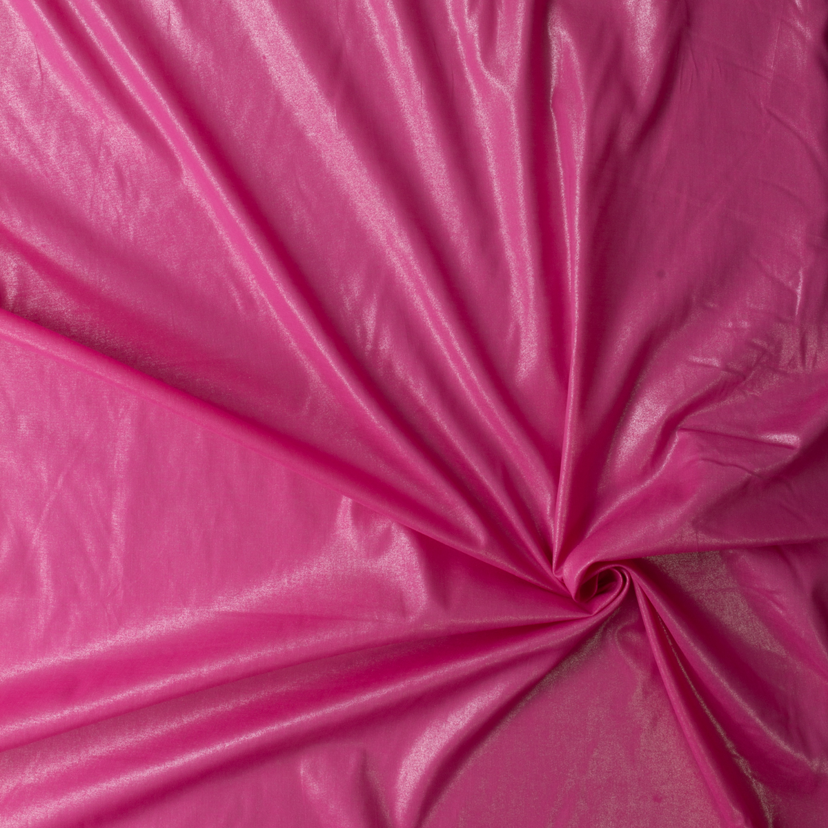 Silver on Hot Pink Metallic Mist Cotton Lawn #29840 Fabric By The Yard - Wide shot