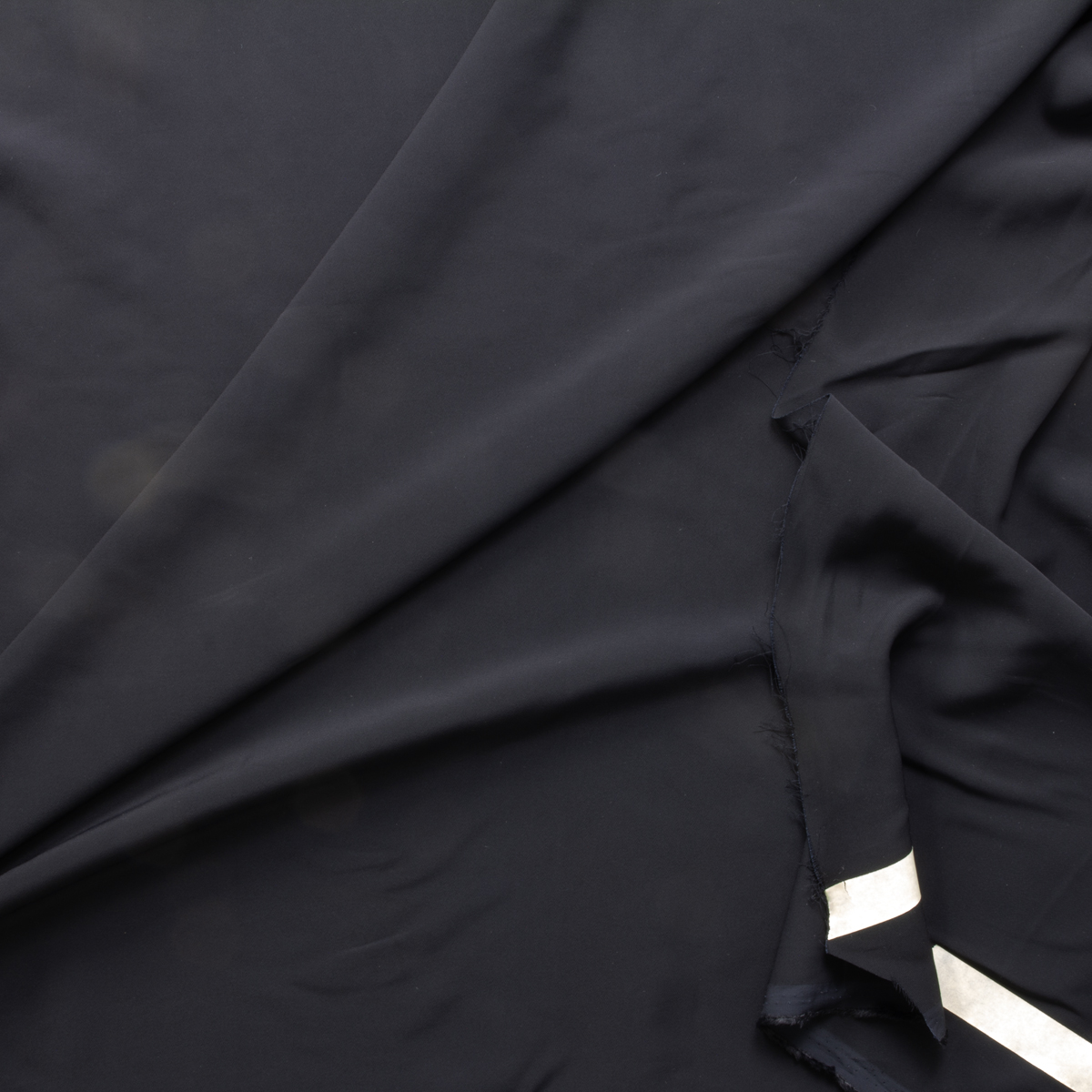 Black Stretch Viscose Twill Suiting #29849 Fabric By The Yard - Wide shot