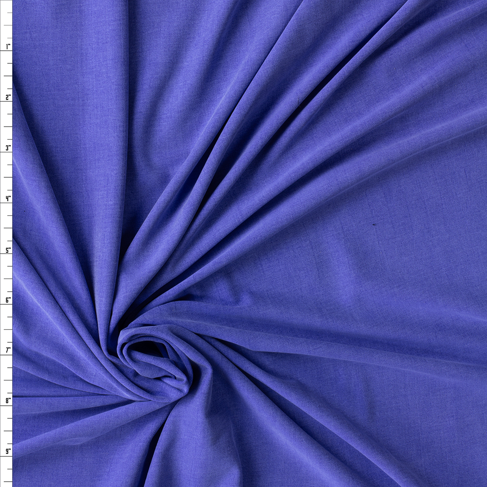 Royal Blue Sand Washed Tencel Knit #29875 Fabric By The Yard
