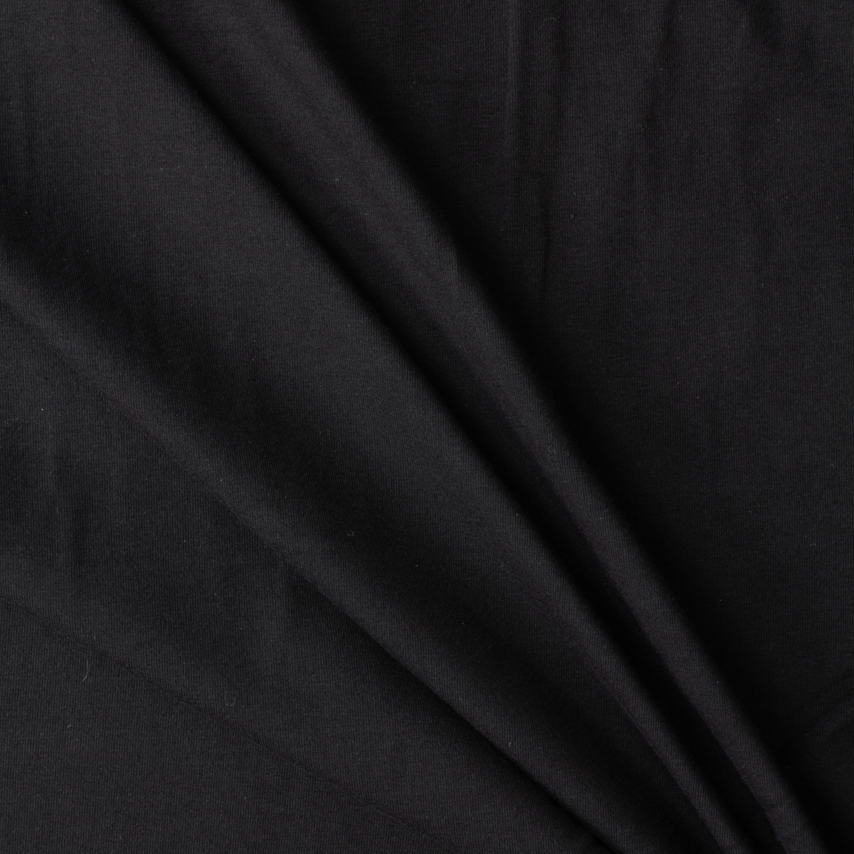 Black Cotton/Spandex Jersey Knit from Rainbeau #29886 Fabric By The Yard