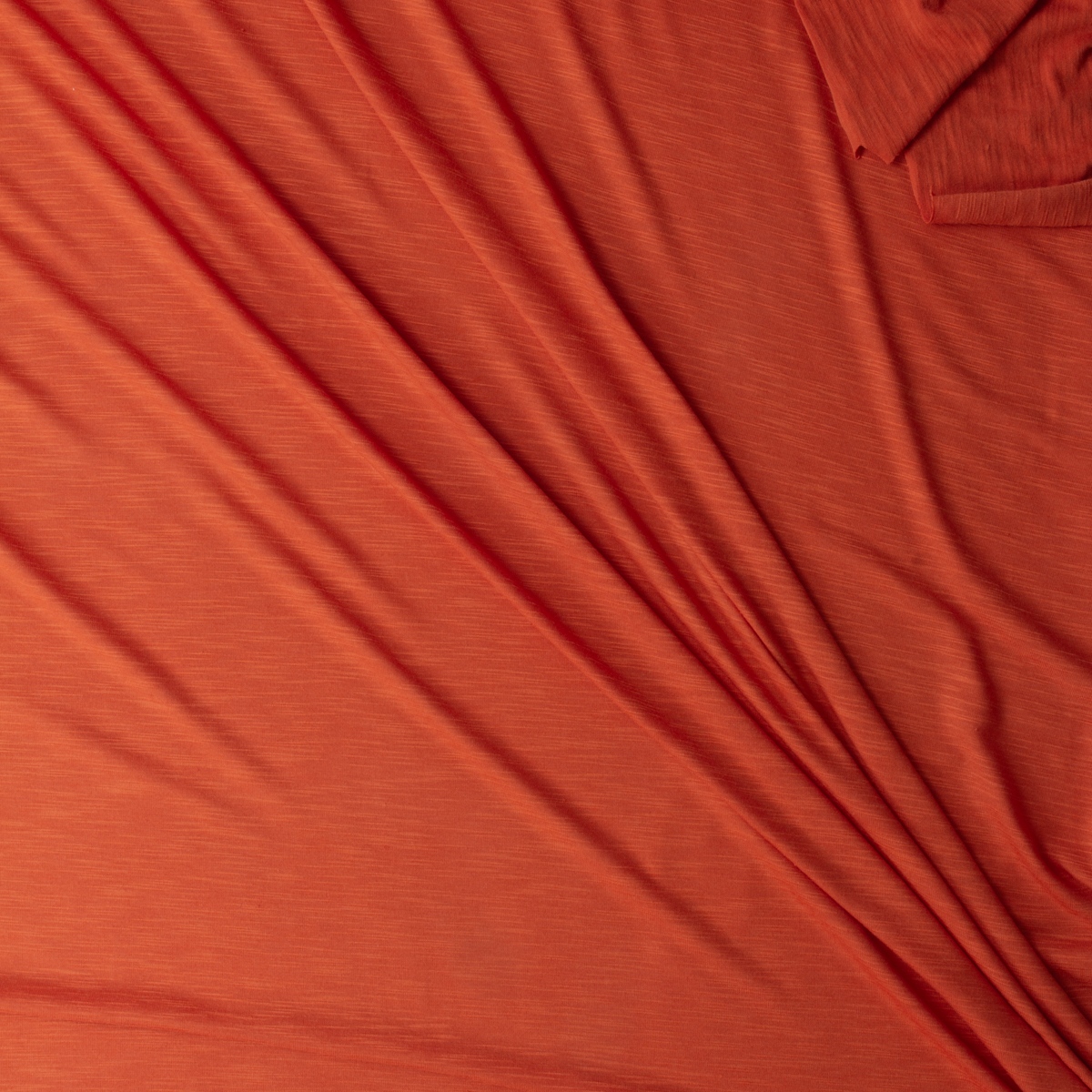 Burnt Orange Slubbed Rayon Jersey Knit #29900 Fabric By The Yard