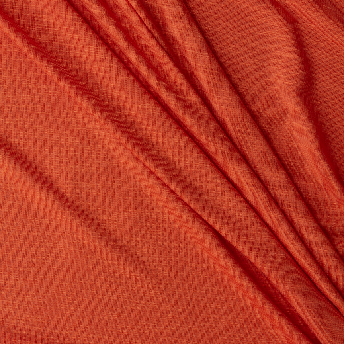 Burnt Orange Slubbed Rayon Jersey Knit #29900 Fabric By The Yard