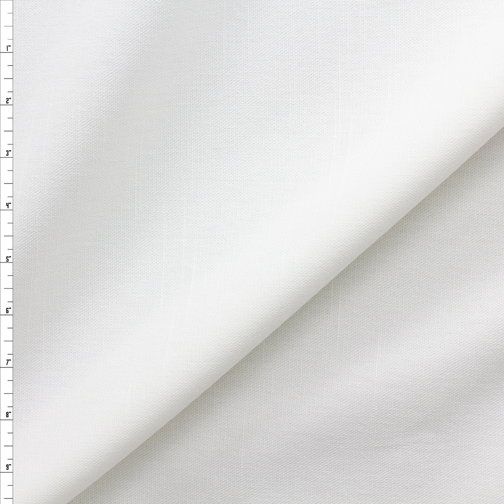 White Cotton Slub Canvas #29925 Fabric By The Yard