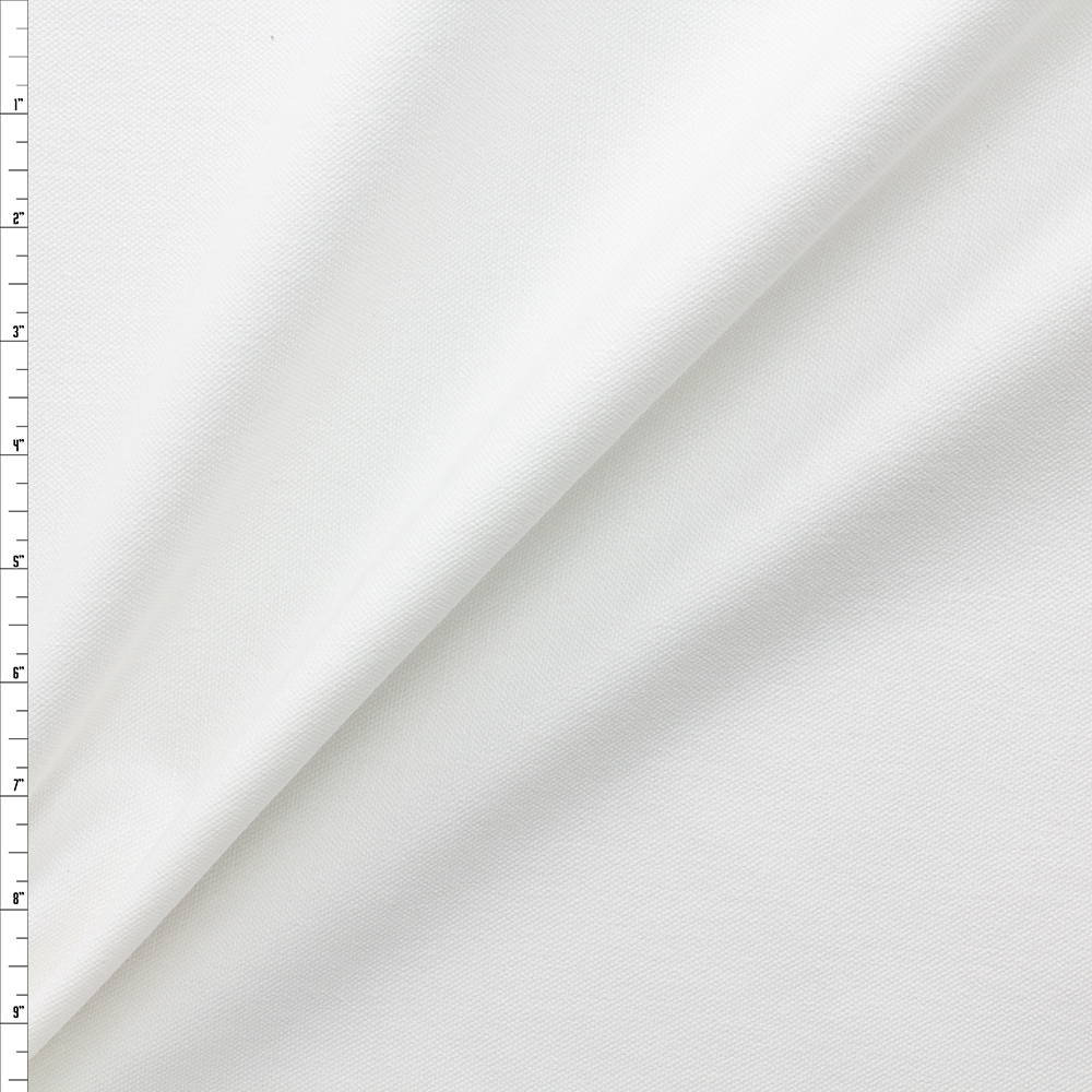 White Cotton Canvas #29926 Fabric By The Yard