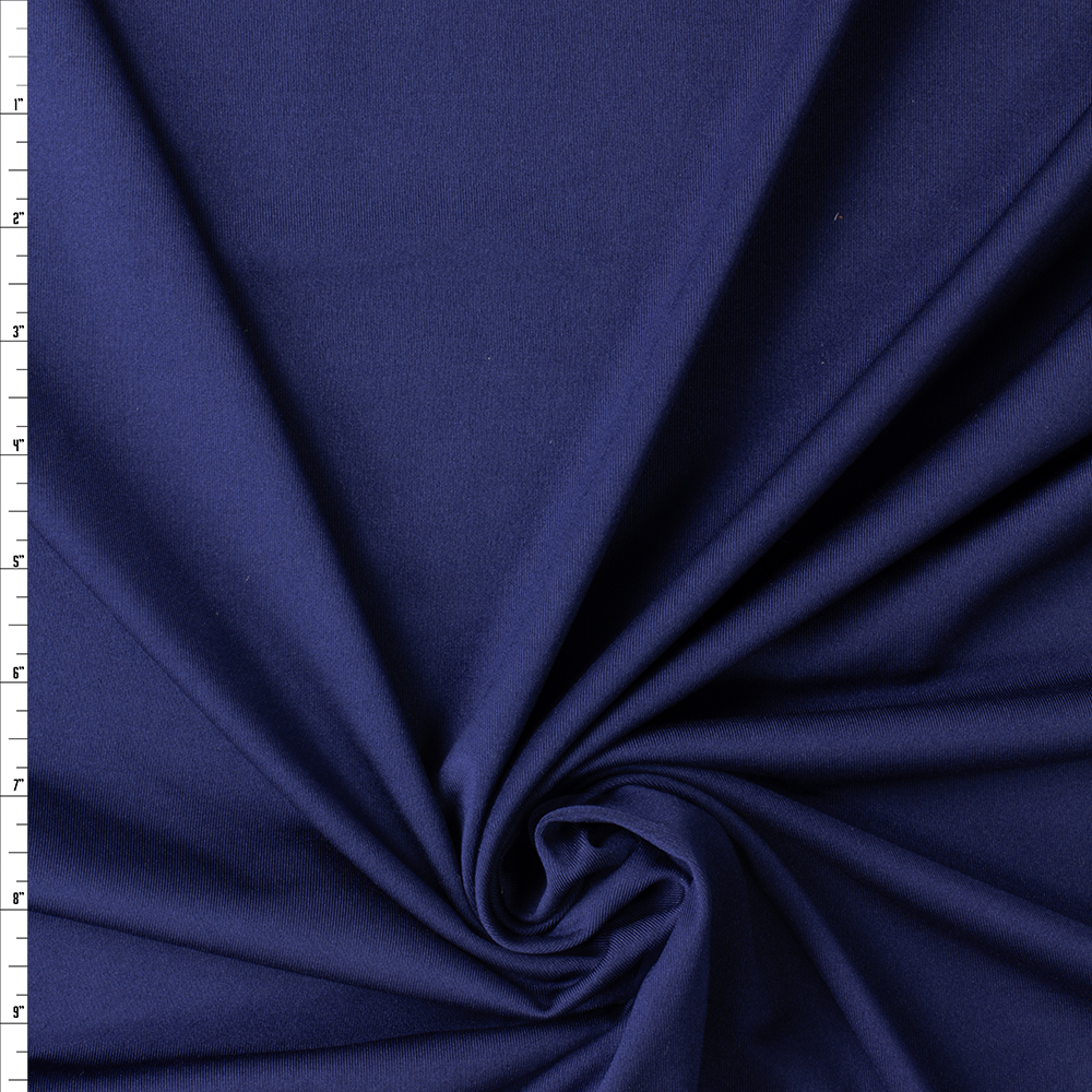 Navy Tactel Athletic Knit #30043 Fabric By The Yard