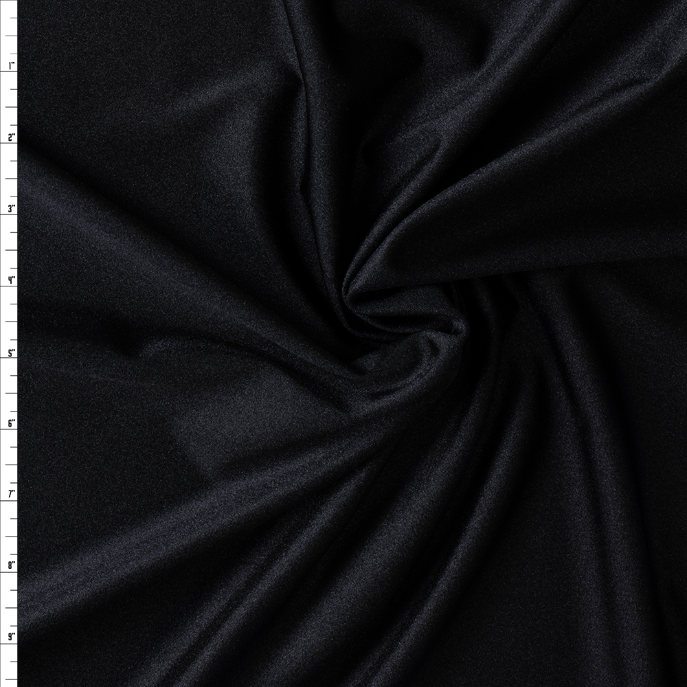 Black Gloss Nylon/Spandex #30061 Fabric By The Yard