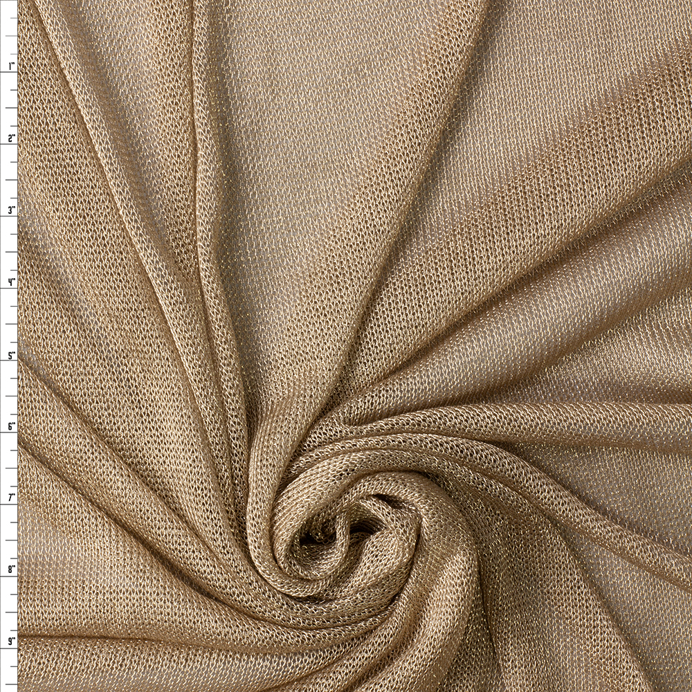 Rose Gold  Mythril Chainmail Knit #30065 Fabric By The Yard