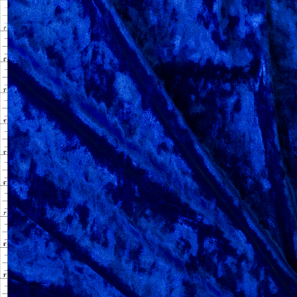 Royal Crushed Stretch Velvet #30070 Fabric By The Yard