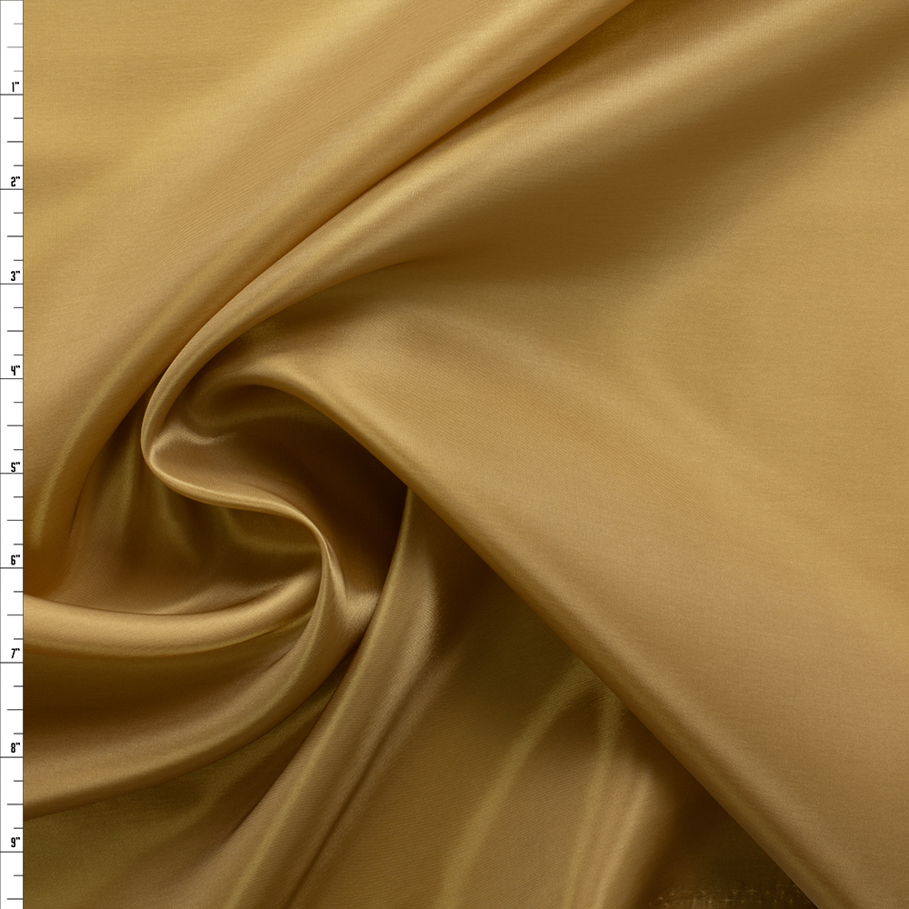 Gold Cupro Bemberg Lining #30080 Fabric By The Yard