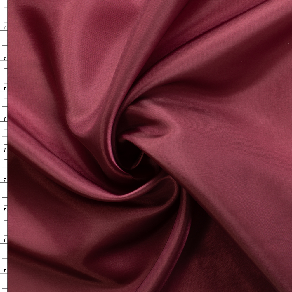 Burgundy Cupro Bemberg Lining #30085 Fabric By The Yard