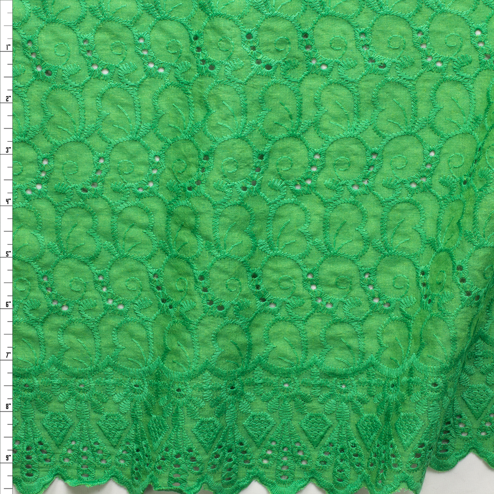 Kelly Layered Petals NYC Designer Cotton Eyelet #30106 Fabric By The Yard